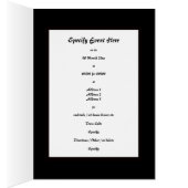 Formale schwarze Krawatte stilvolles | (Innen (Rechts))