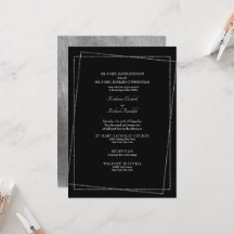 Formale schwarze und metallisch silberne geometris