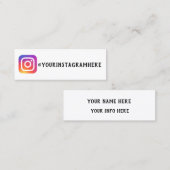 formale Sozialmedien Mini Visitenkarte (Vorne/Hinten)