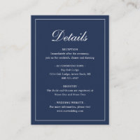 Formale traditionelle Elegant Navy Blue Wedding