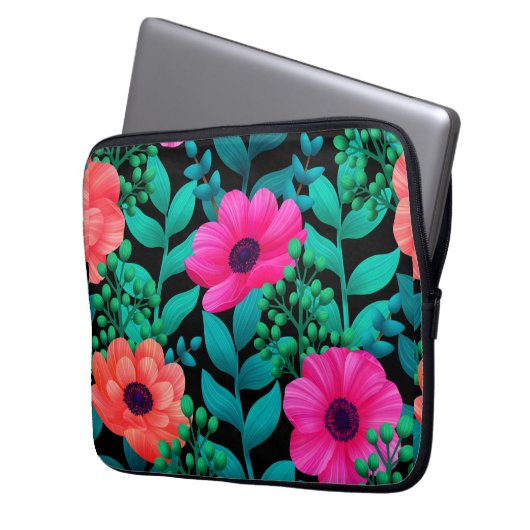 Formale und Glamour nahtlose Muster natürliche Fed Laptopschutzhülle (Vorderseite Links)