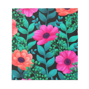 Formale und Glamour nahtlose Muster natürliche Fed Notizblock