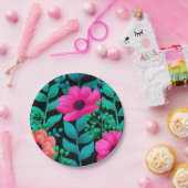 Formale und Glamour nahtlose Muster natürliche Fed Pappteller (Party)