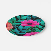 Formale und Glamour nahtlose Muster natürliche Fed Pappteller (Schrägansicht)