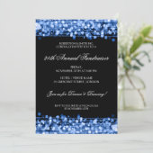 Formale Unternehmensgeldbeschaffer-Party-Glitzern Einladung (Stehend Vorderseite)