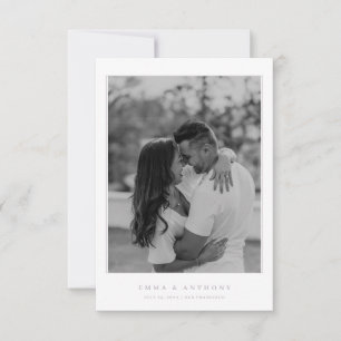 Formale Vintage-Lavendel-Monogramm-Hochzeit Save The Date