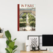 Formaler Garteninnenhof Poster Baumpfad (Heimbüro)