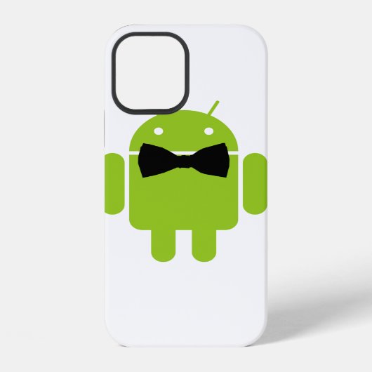 Formales Android-Roboter-Icon-Design iPhone Hülle (Rückseite)