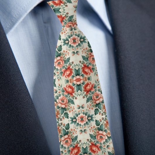 Formales Blumenmuster Krawatte