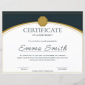 Formales Corporate Recognition Award (Vorderseite)