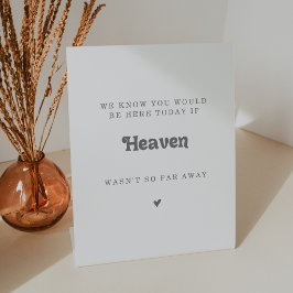 Formales einfaches Himmel Hochzeitsgedenken Sockelschild