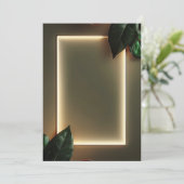 Formales Event-Einladungen mit Gold Foil Rahmen Einladung (Stehend Vorderseite)