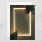 Formales Event-Einladungen mit Gold Foil Rahmen Einladung (Vorne/Hinten)