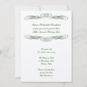 Formales Galaereignis in der Grüne Schleife Einladung (Vorderseite)