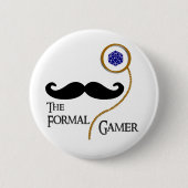 Formales Gamer-Abzeichen-Button Button (Vorderseite)