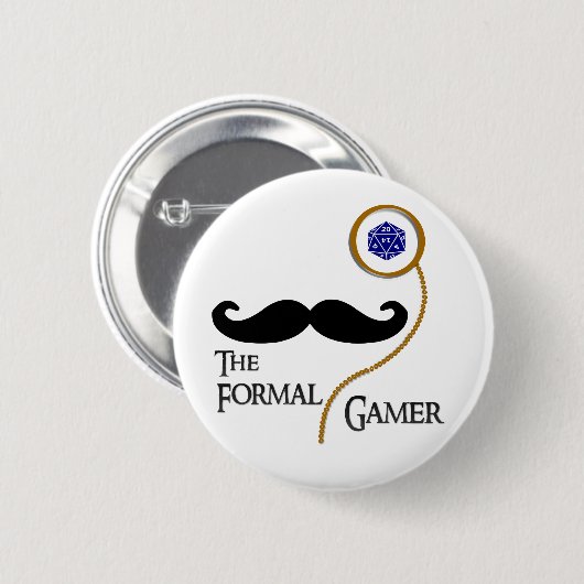 Formales Gamer-Abzeichen-Button Button (Vorne & Hinten)