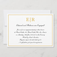 Formales Gold Monogram Engagement