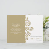 Formales Hochzeitsprogramm für Vintage Drucker (Stehend Vorderseite)