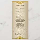 Formales Hochzeitsprogramm Lang Programm (Vorderseite)