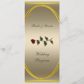 Formales Hochzeitsprogramm Lang Programm (Rückseite)