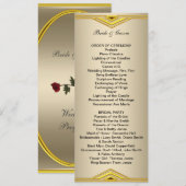 Formales Hochzeitsprogramm Lang Programm (Vorne/Hinten)