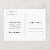 FORMALES MARINE-IMITAT-GOLDminimaler Feiertagspostkarte (Rückseite)