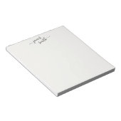 Formales Notepad mit Ihrem Namen anpassen Notizblock (angewinkelt)