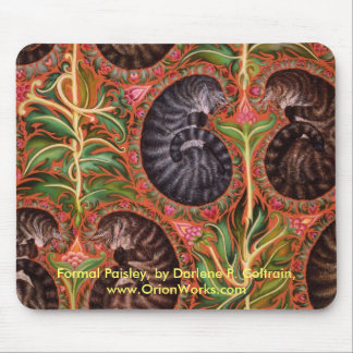 Formales Paisles, formales Paisley, durch Darlene Mousepad