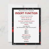 Formales Party des eleganten Einladung (Rückseite)