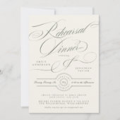 Formales Pistazien-Probedinner Einladung (Vorderseite)