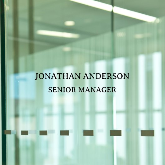 Formales Schulbüro - Tür Fensteraufkleber