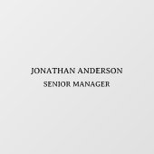 Formales Schulbüro - Tür Fensteraufkleber (Blatt)