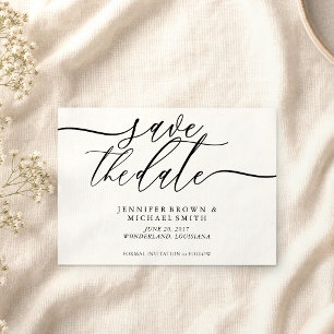Formales Skript Hochzeit Termin Foto Save The Date