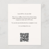 Formales Skripteinladen QR-Code Flyer (Hinten)