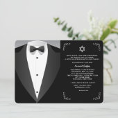 Formalität Bar Mitzvah Einladung (Stehend Vorderseite)