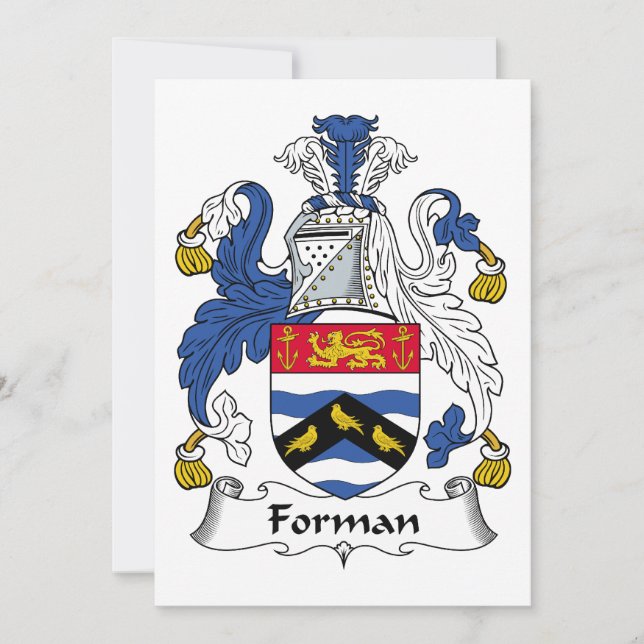 Forman-Familienwappen (Vorderseite)