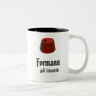 Formann på livstid zweifarbige tasse