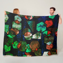 Formas geométricas unregelmäßiges e textura verfor fleecedecke