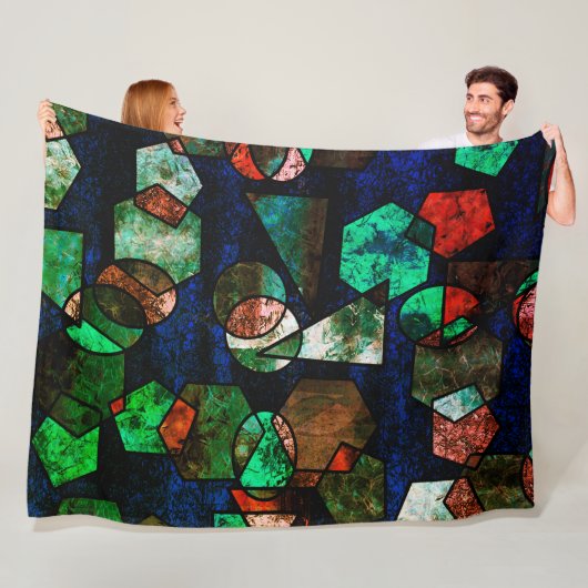 Formas geométricas unregelmäßiges e textura verfor fleecedecke (Beispiel)