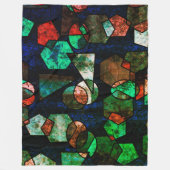 Formas geométricas unregelmäßiges e textura verfor fleecedecke (Vorderseite)