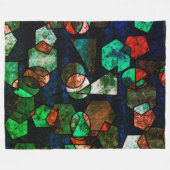 Formas geométricas unregelmäßiges e textura verfor fleecedecke (Vorderseite (Horizontal))