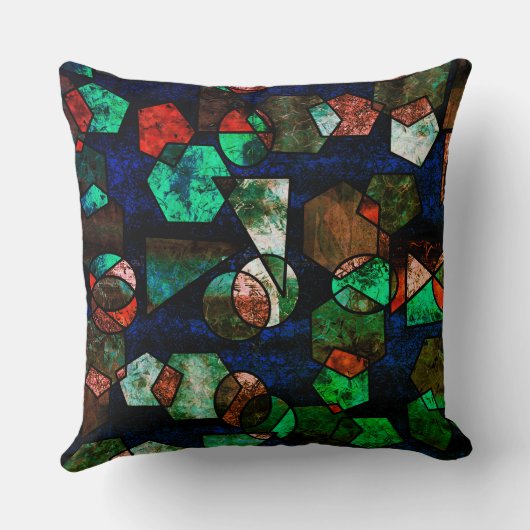 Formas geométricas unregelmäßiges e textura verfor kissen (Rückseite)