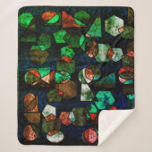 Formas geométricas unregelmäßiges e textura verfor sherpadecke (Vorderseite)