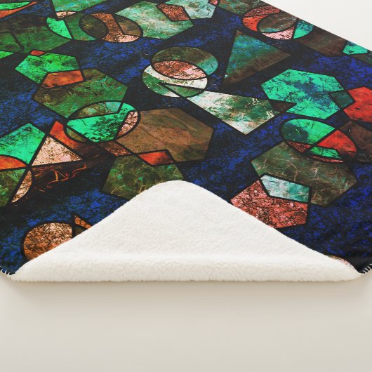 Formas geométricas unregelmäßiges e textura verfor sherpadecke (3/4)