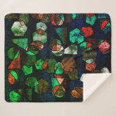 Formas geométricas unregelmäßiges e textura verfor sherpadecke (Vorderseite (Horizontal))