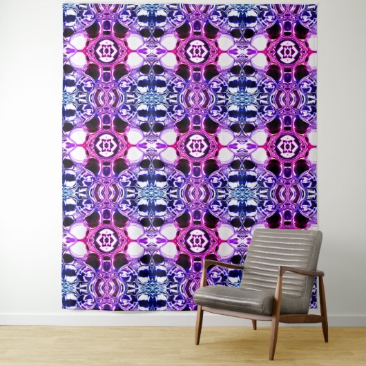 Formas se misturando do azul claro ao pink. wandteppich (Beispiel)