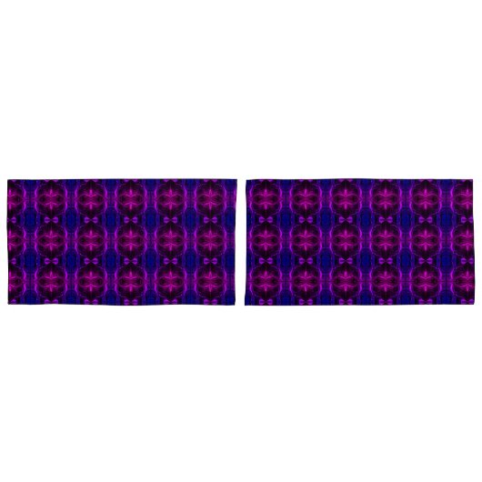 Formas, "traços rosa flutuam" em fundo azul? kissenbezug (Vorderseite-Set)