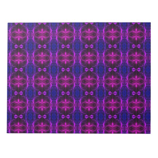 Formas, "traços rosa flutuam" em fundo azul? notizblock (Vorderseite)