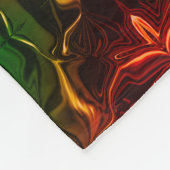 Formas, ‚traços vermelhos flutuam‘, em fundo verde fleecedecke (Ecke)