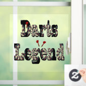 Format Darts Legend Picture Logo, Fensteraufkleber (Zuhause)